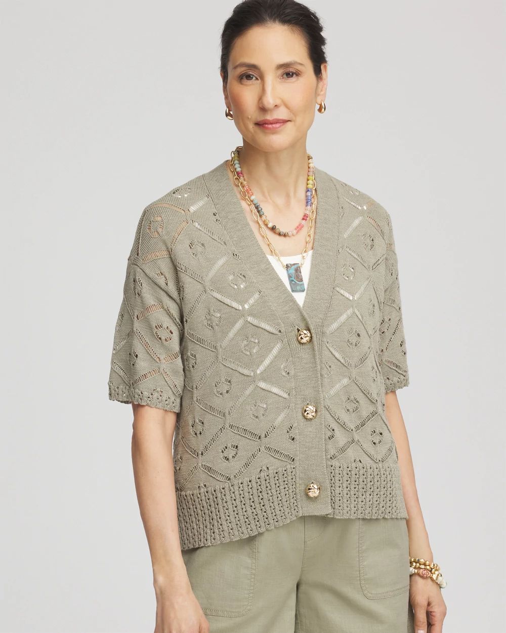 【新品】 wym T/C BASIC KNIT SHIRT CARDIGAN WYM LIDNM（ウィム バイ リドム）の「T/C BASIC KNIT SHIRT